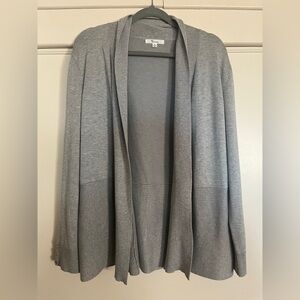 Gray Open Front Women's Sweater